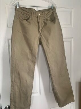 Levi’s 514 Straight Fit Khaki Pants Mens 32x29 Beige Casual